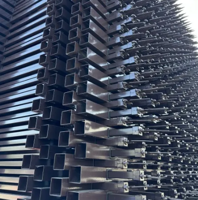 Ornamental Steel Complements Gated Community Security