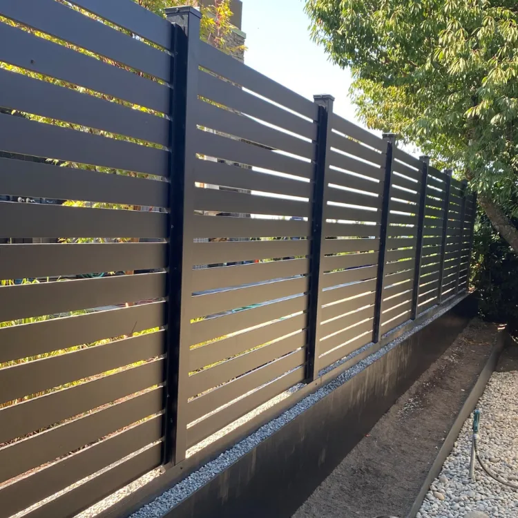 aluminium horizontal slat fencing aluminium horizontal slat fencing