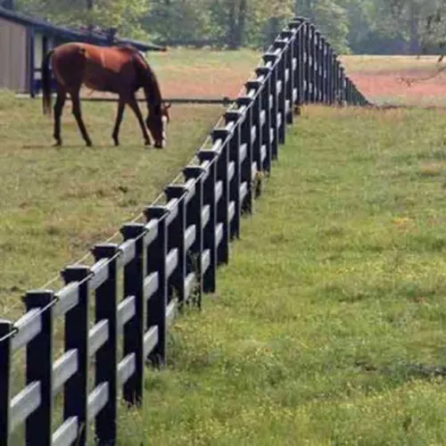 Black Vinyl Horse Fence
