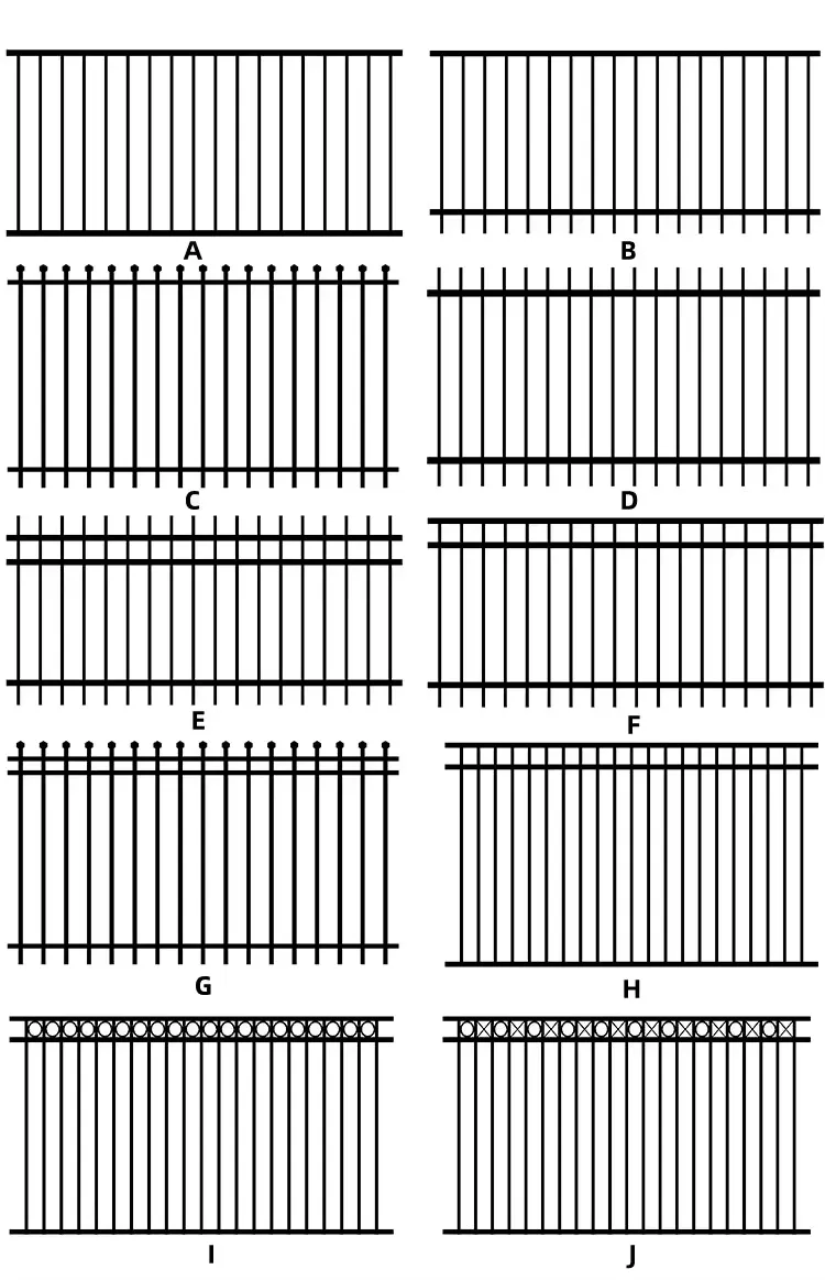 zinc steel fence zinc steel fence