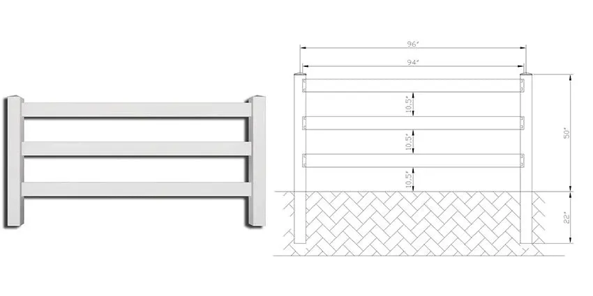 3 rail vinyl fence wholesale 3 rail vinyl fence wholesale